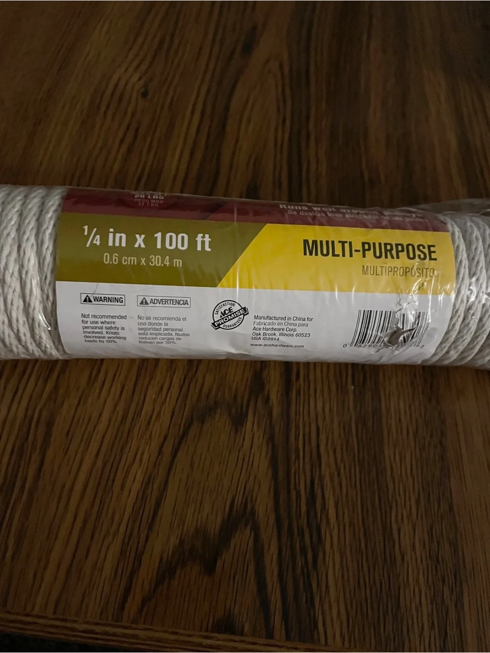 New 4-pack Mixed Lot Cotton Braided Cord Sash Cord Clothesline Mason Line Craft